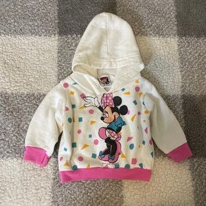 Vintage Disney 0-3m Minnie Mouse Pullover Hoodie